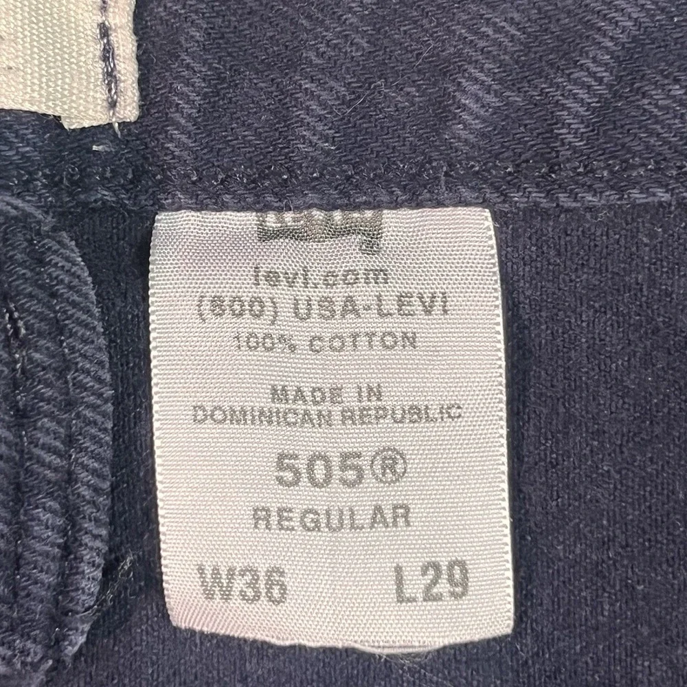 VTG Levi's Men's‎ 505 Dark Blue Jeans 36x29 EUC